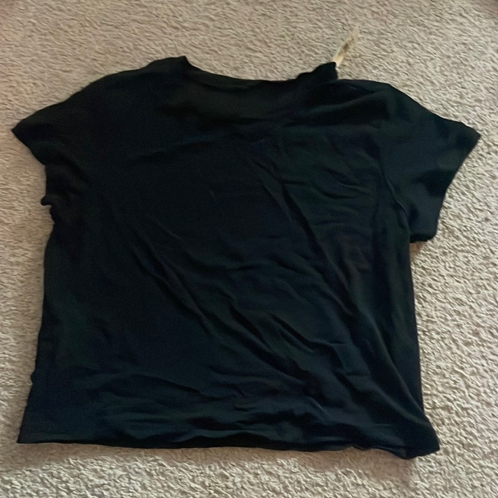 NWT Aerie black mesh tshirt